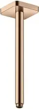 AXOR-HG-AXOR-ShowerSolutions-Deckenanschluss-300-mm-softsquare-Polished-Red-Gold-26966300 gallery number 1